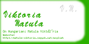 viktoria matula business card